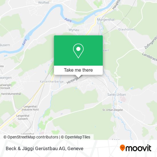 Beck & Jäggi Gerüstbau AG map