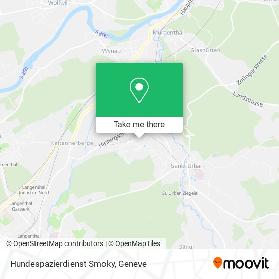 Hundespazierdienst Smoky map