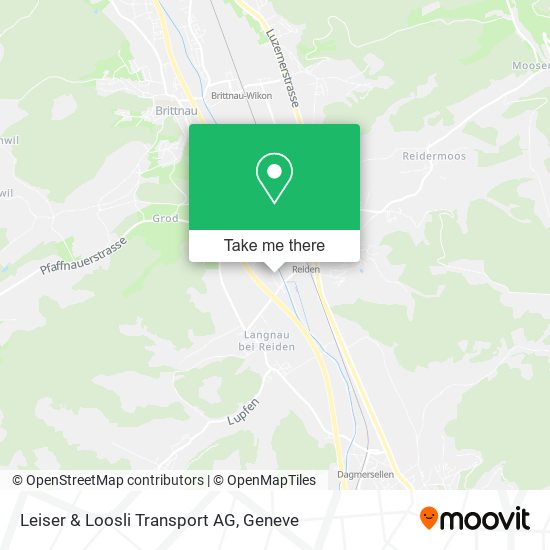 Leiser & Loosli Transport AG map