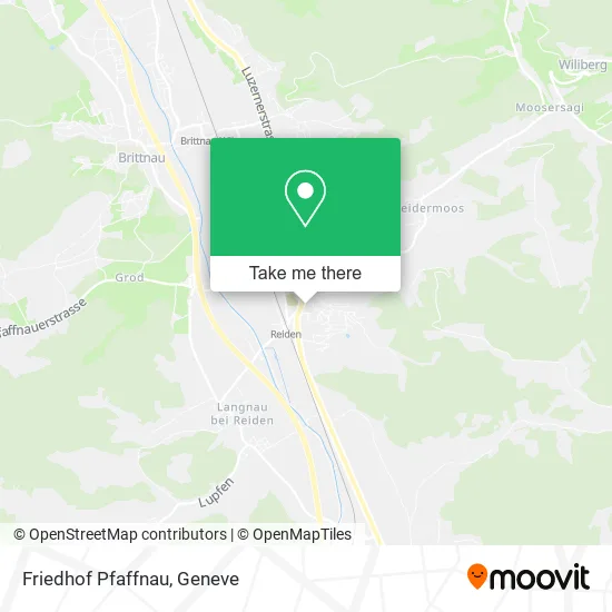 Friedhof Pfaffnau map