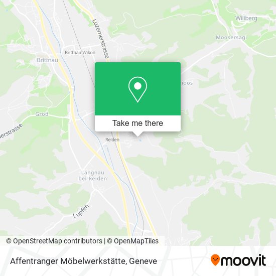 Affentranger Möbelwerkstätte map