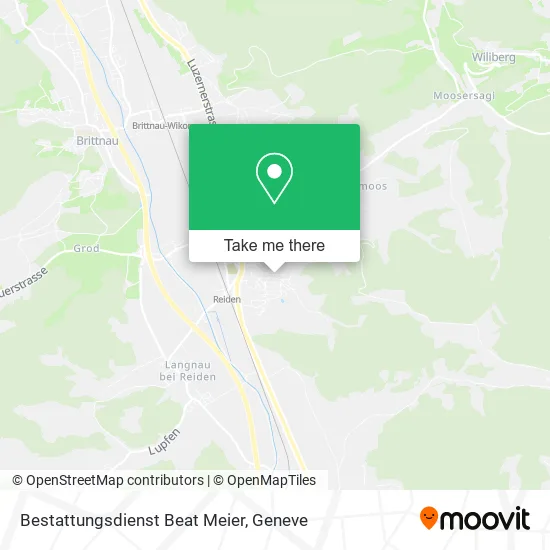 Bestattungsdienst Beat Meier map