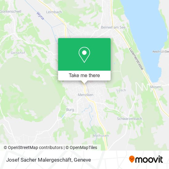 Josef Sacher Malergeschäft map