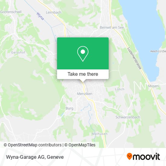 Wyna-Garage AG map