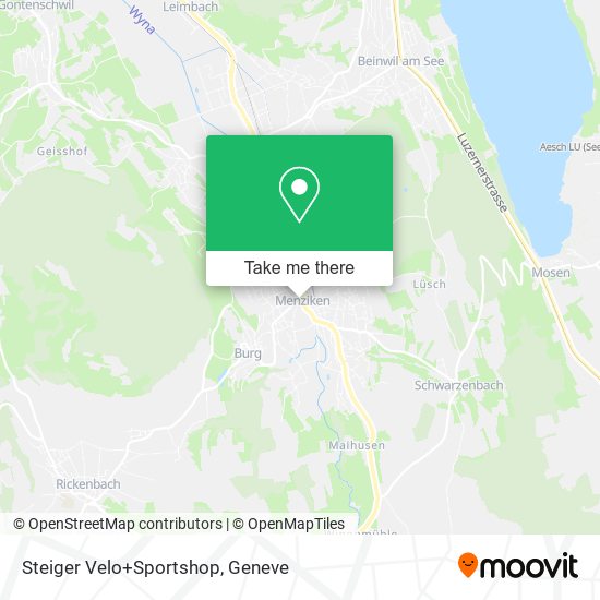 Steiger Velo+Sportshop map