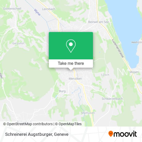 Schreinerei Augstburger map