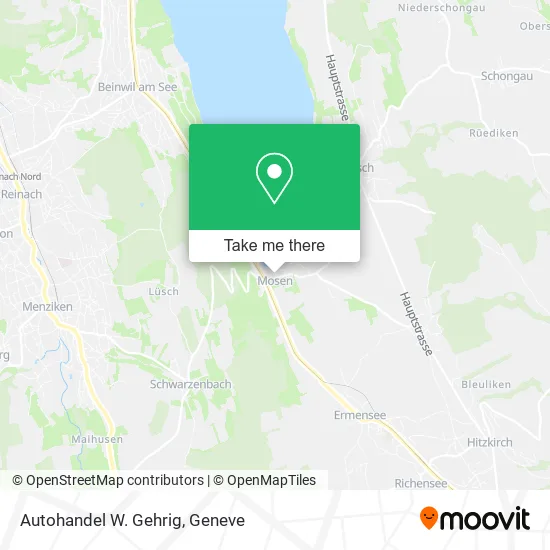 Autohandel W. Gehrig map
