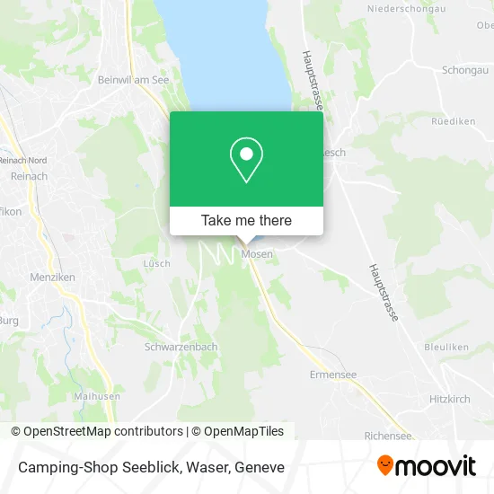 Camping-Shop Seeblick, Waser map