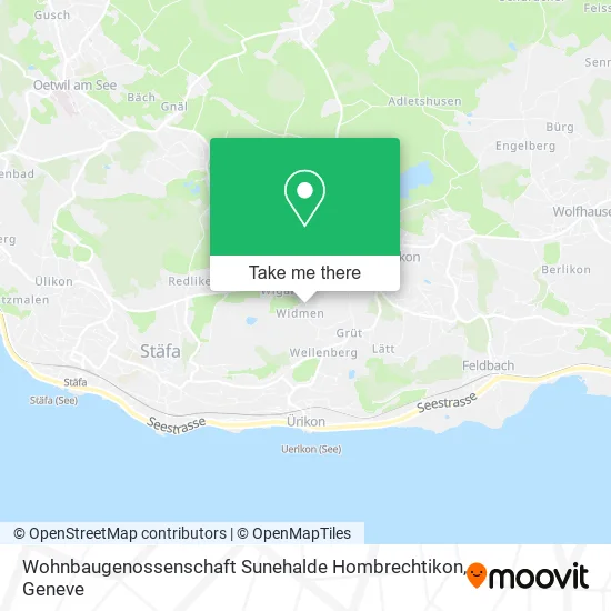 Wohnbaugenossenschaft Sunehalde Hombrechtikon map