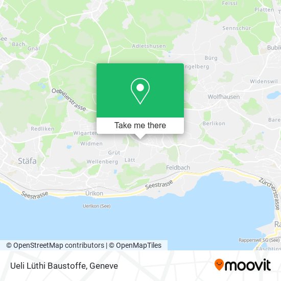 Ueli Lüthi Baustoffe map