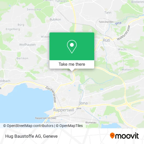 Hug Baustoffe AG map