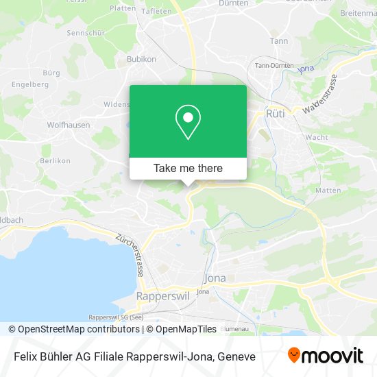Felix Bühler AG Filiale Rapperswil-Jona map