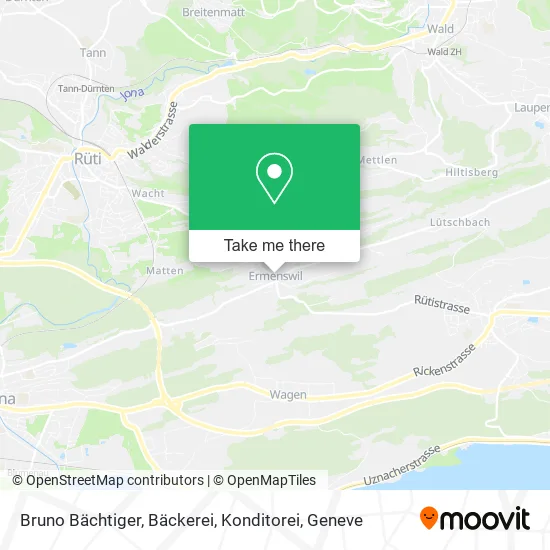 Bruno Bächtiger, Bäckerei, Konditorei map