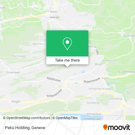 Pekü Holding map