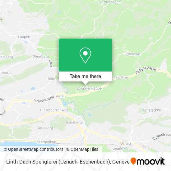 Linth-Dach Spenglerei (Uznach, Eschenbach) map