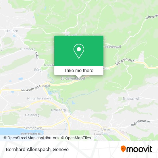 Bernhard Allenspach map