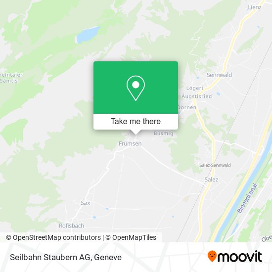 Seilbahn Staubern AG map