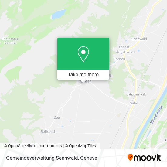 Gemeindeverwaltung Sennwald map