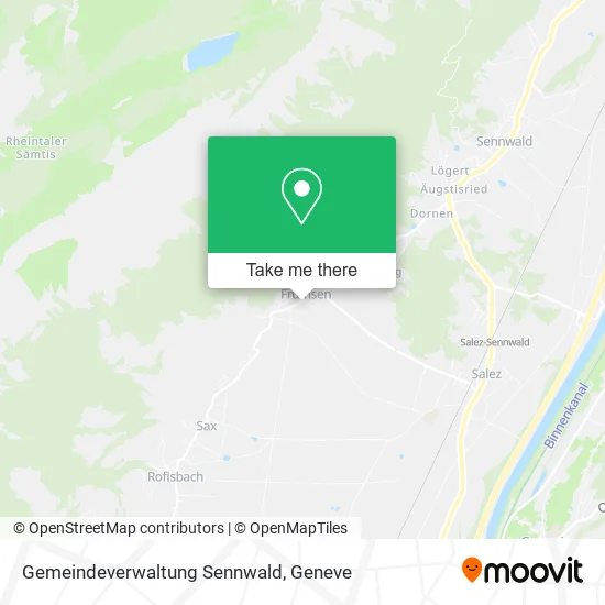 Gemeindeverwaltung Sennwald map