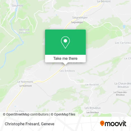 Christophe Frésard map