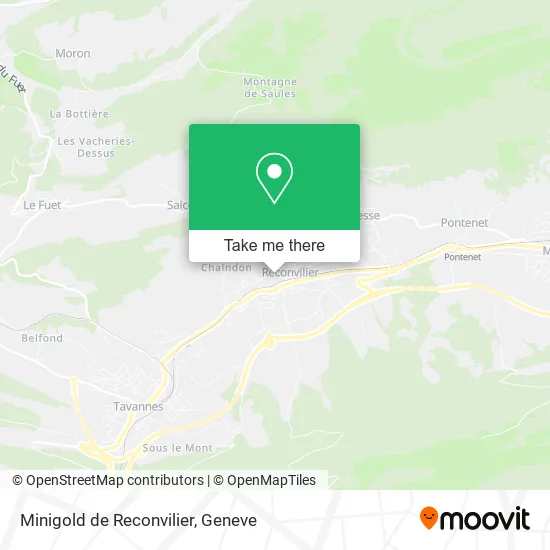 Minigold de Reconvilier map