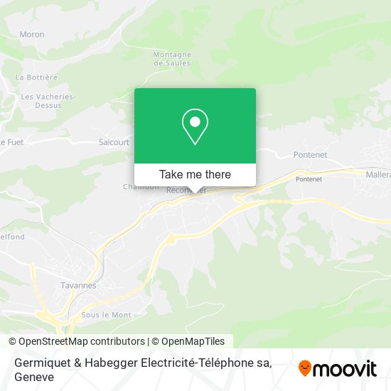 Germiquet & Habegger Electricité-Téléphone sa map