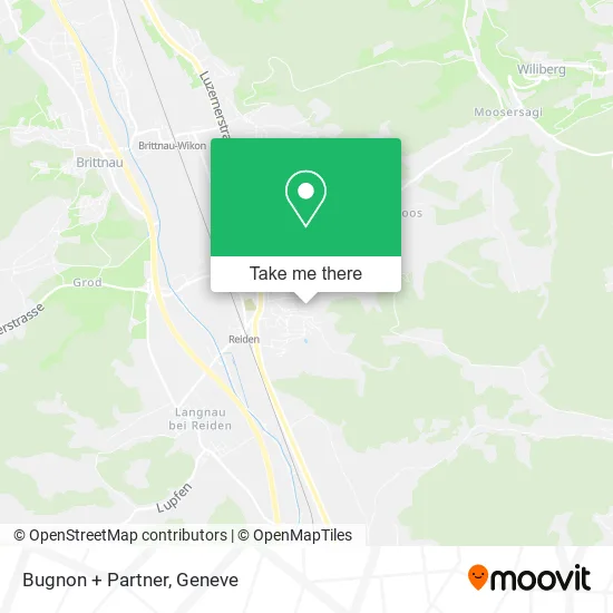 Bugnon + Partner map