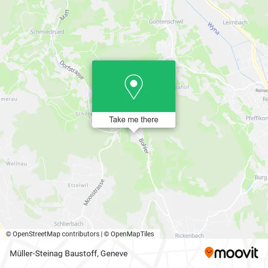 Müller-Steinag Baustoff map