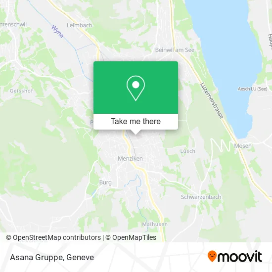Asana Gruppe map