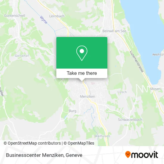 Businesscenter Menziken map