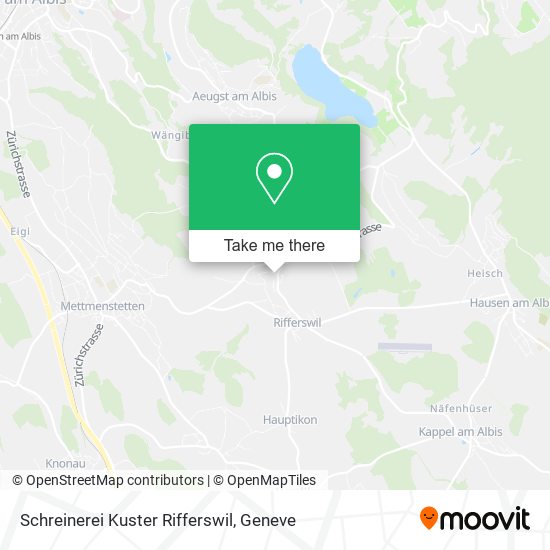 Schreinerei Kuster Rifferswil map