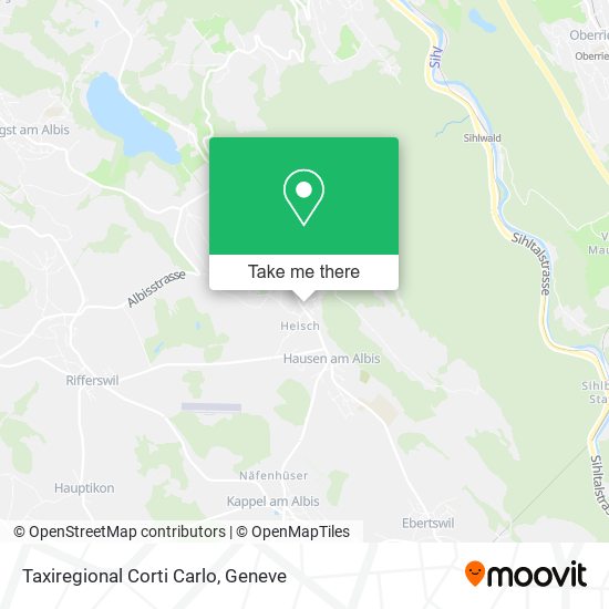 Taxiregional Corti Carlo map