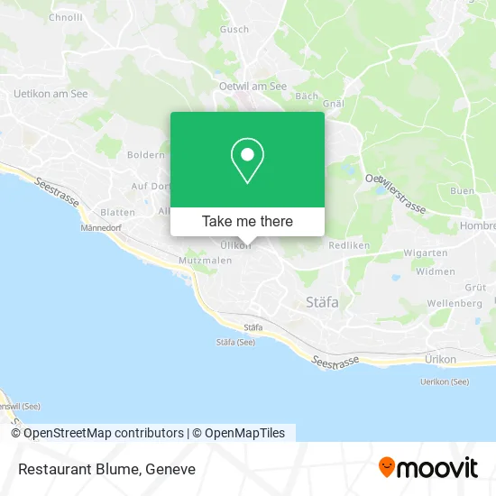 Restaurant Blume map