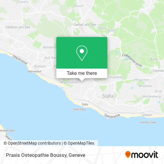 Praxis Osteopathie Boussy map