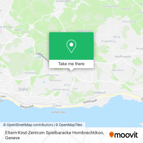 Eltern-Kind-Zentrum Spielbaracke Hombrechtikon map