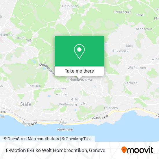 E-Motion E-Bike Welt Hombrechtikon map