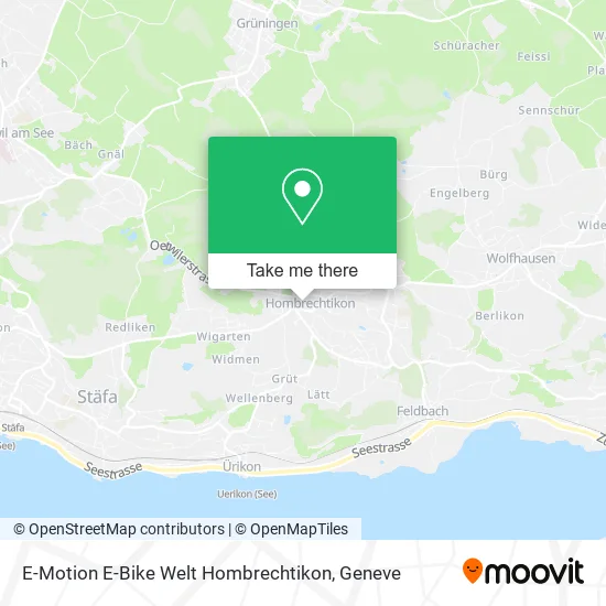 E-Motion E-Bike Welt Hombrechtikon map