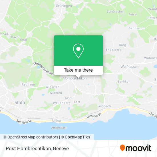 Post Hombrechtikon map