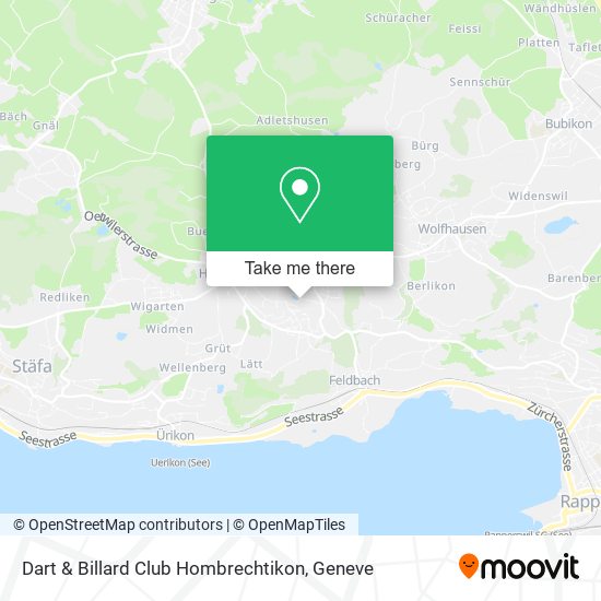 Dart & Billard Club Hombrechtikon map