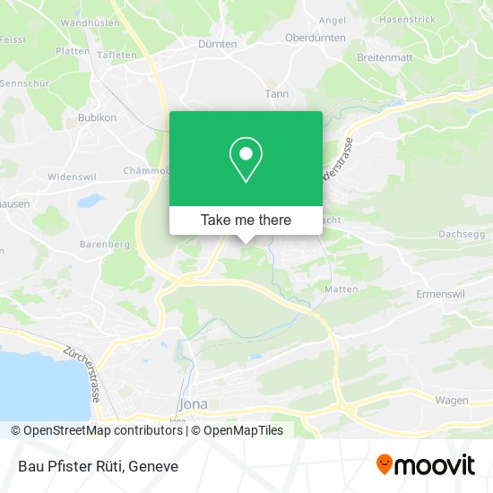 Bau Pfister Rüti map