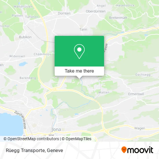 Rüegg Transporte map