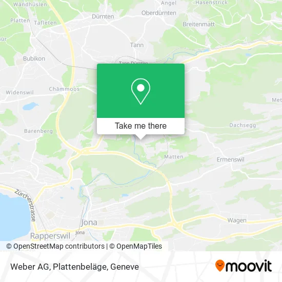 Weber AG, Plattenbeläge map