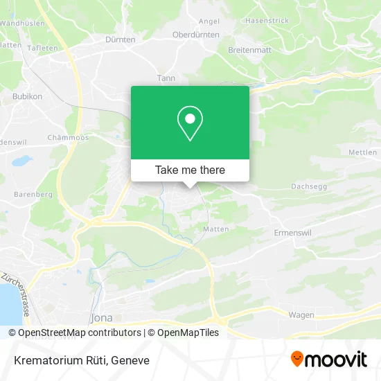 Krematorium Rüti map