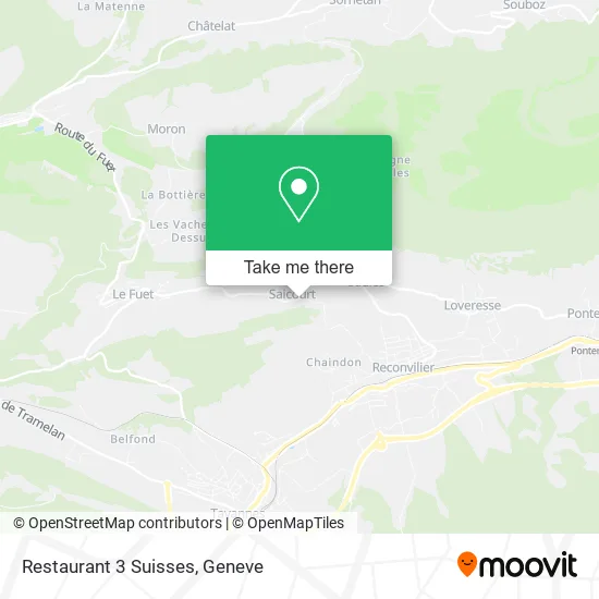 Restaurant 3 Suisses map