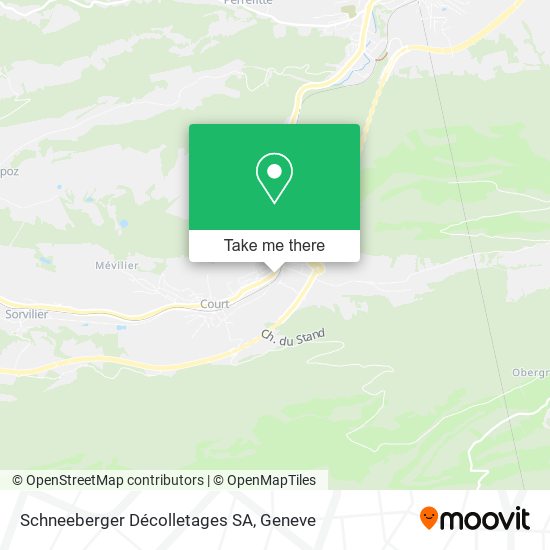Schneeberger Décolletages SA map