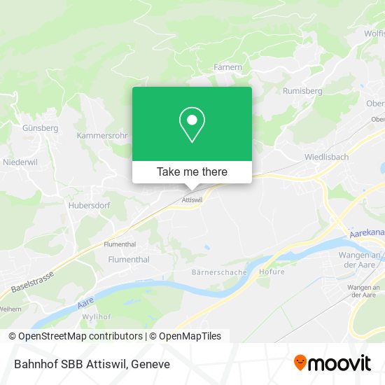 Bahnhof SBB Attiswil map