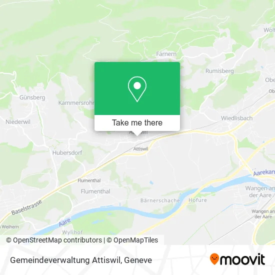 Gemeindeverwaltung Attiswil map