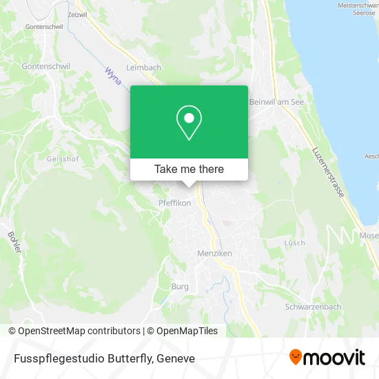 Fusspflegestudio Butterfly map