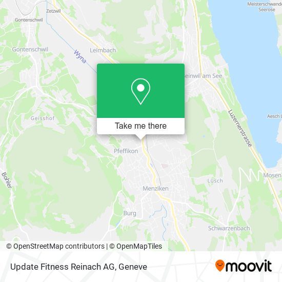 Update Fitness Reinach AG map