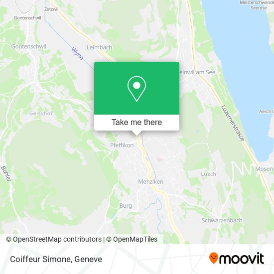 Coiffeur Simone map